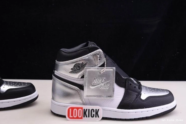1st Kicks Shoes 1 JORDAN SILVER AIR TOE CD0461-001 WMNS OG HIGH 0713